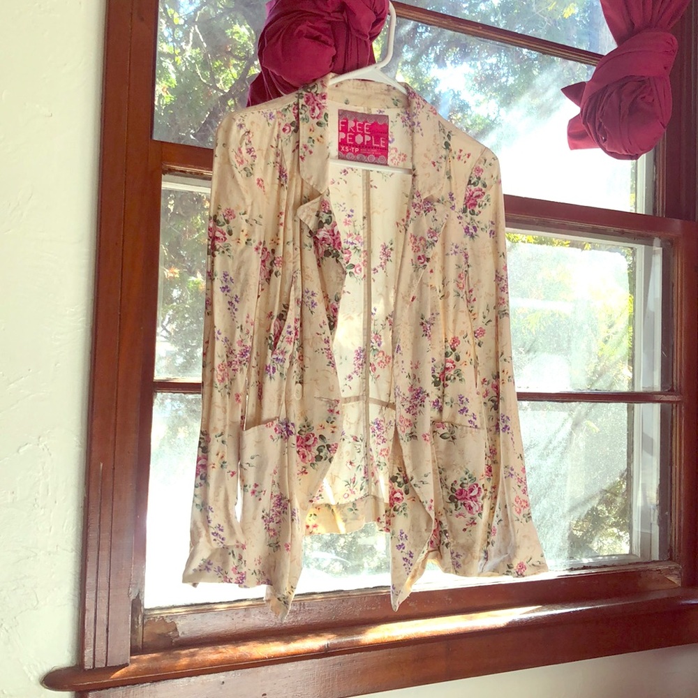 Floral blazer